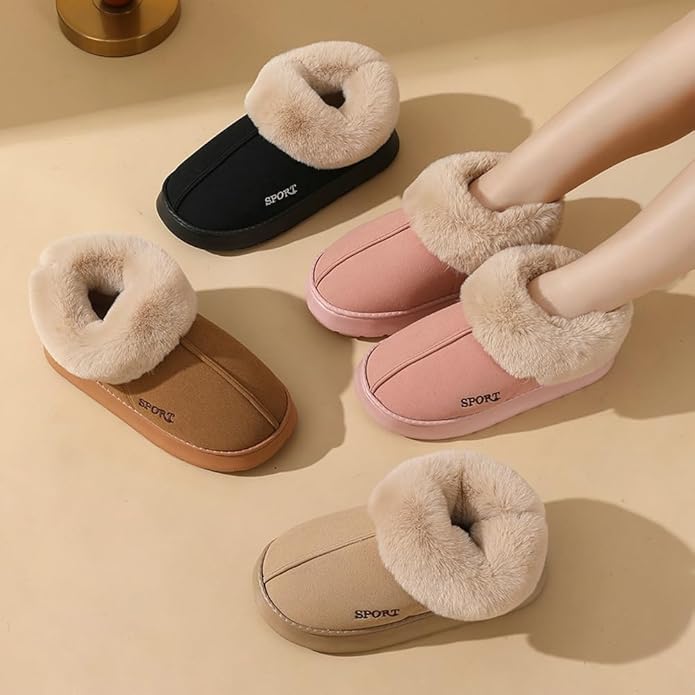 Winter Loafers with Faux Fur Lining