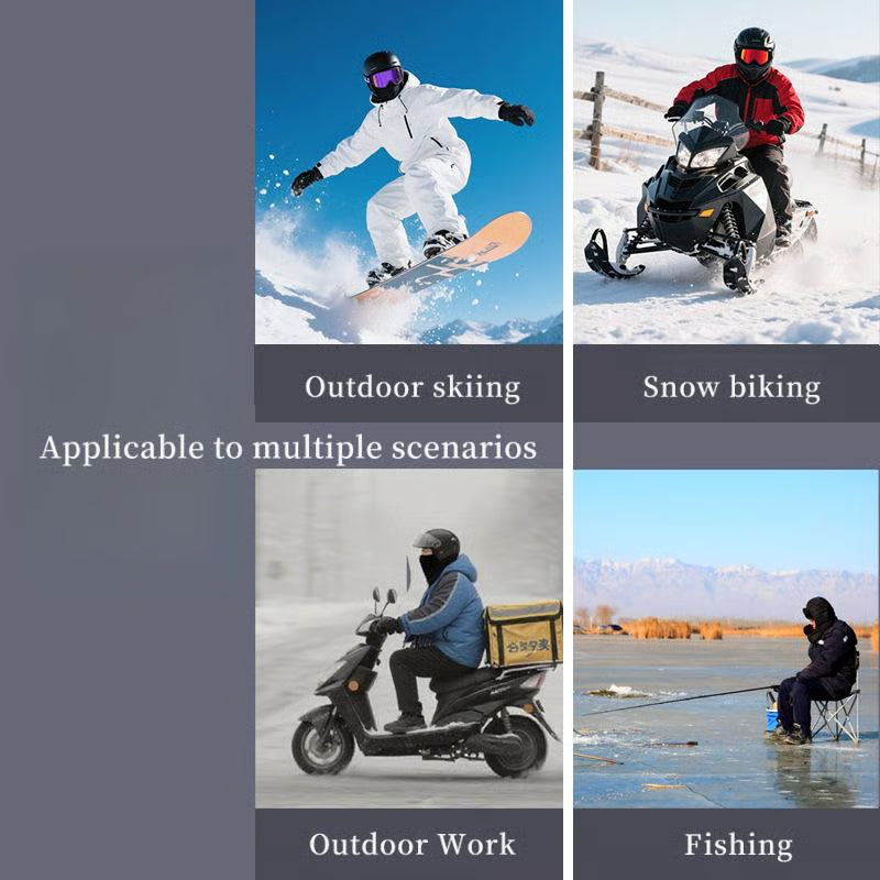 Thermal Ski Mask & Neck Warmer – Windproof Winter Hat for Cycling & Outdoor Sports