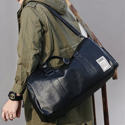 Sport Fitness Bag, Travel Bag, Black Stylish Business Travel Bag, Separate Shoe Depot, Zip Off, For Gym, Sport, Travel, Waterproof