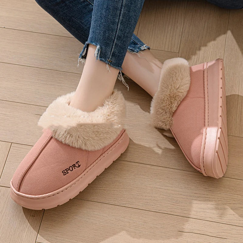 Winter Loafers with Faux Fur Lining