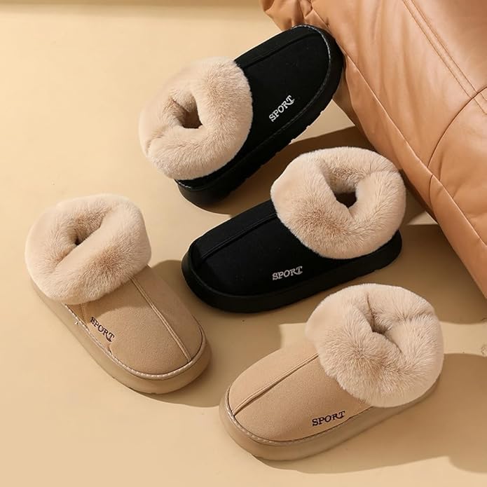 Winter Loafers with Faux Fur Lining