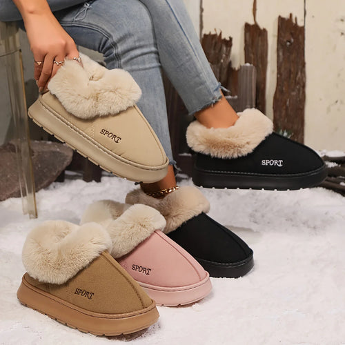 Winter Loafers with Faux Fur Lining