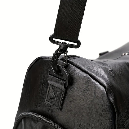 Sport Fitness Bag, Travel Bag, Black Stylish Business Travel Bag, Separate Shoe Depot, Zip Off, For Gym, Sport, Travel, Waterproof