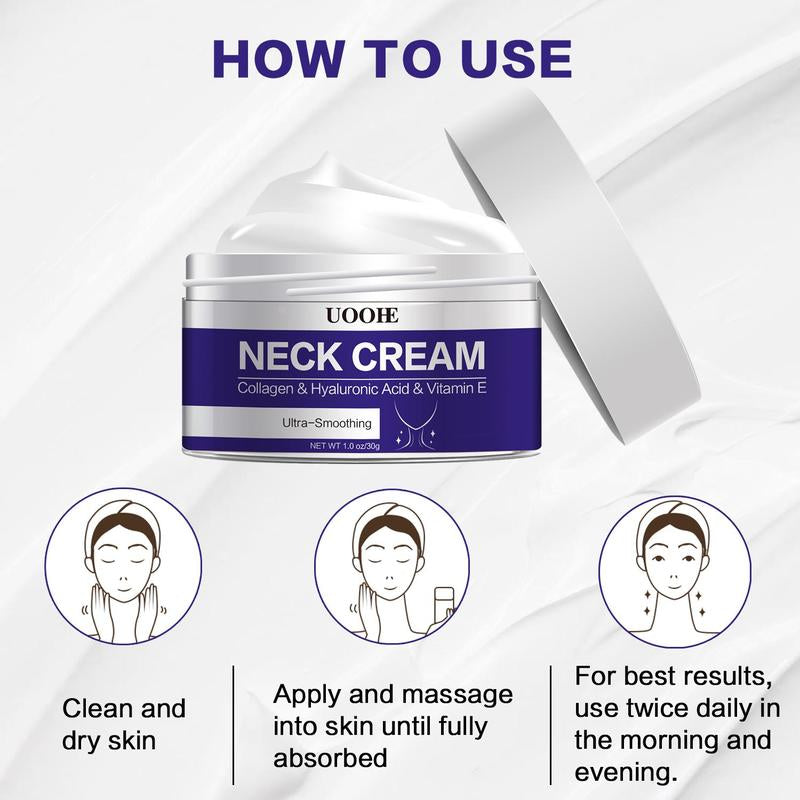 30G Moisturize Neck Cream, 1 Count Comfort Neck Cream, Hydrating Neck Cream, Cosmetic Neck Firming Cream, Neck Smooth Wrinkle Cream, Body Care & Neck Care Products