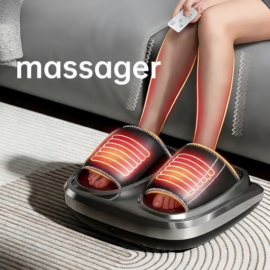 Foot massager with heat therapy