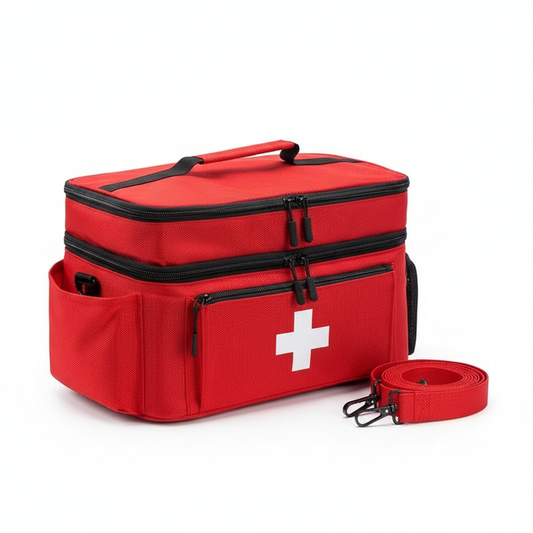 Professional product shot of first aid kit bag