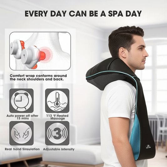 Spa day features with male model