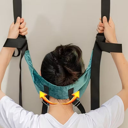 Cervical Neck Traction Hammock - Portable Neck Stretcher for Pain Relief